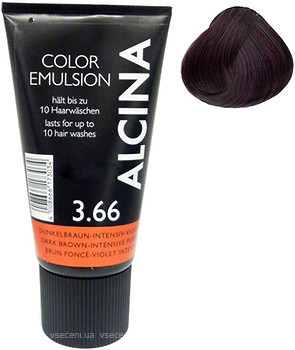 Фото Alcina Color Emulsion 3.66 темный шатен интенсивный фиолетовый