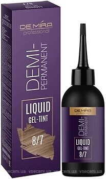 Фото DeMira Professional Demi-Permanent Liquid Gel-Tint 8/7 светло-русый коричневый