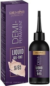 Фото DeMira Professional Demi-Permanent Liquid Gel-Tint 9/65 блонд фиолетово-красный
