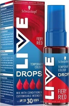 Фото Schwarzkopf Professional LIVE Drops Fiery Red огненно-красный