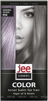 Фото Jee Cosmetics 908 сияющий серебряный