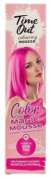 Фото Time Out Color Magic Mousse 01 Neon Pink неоновый розовый