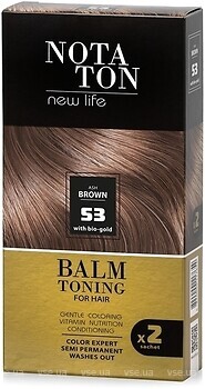 Фото Notaton New Life Balm Toning 53 коричнево-пепельный 2x30 мл
