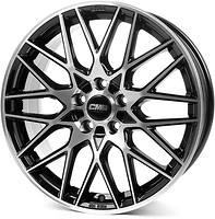 Фото CMS C25 (7x17/5x100 ET51 d57.1) Black Polished Lip