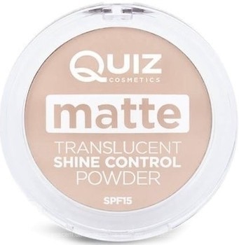 Фото Quiz Cosmetics Matte Translucent Powder Контроль блеска 02 Medium