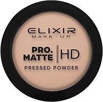 Фото Elixir Pro. Matte Pressed Powder HD 205 Choco Love