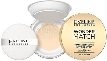 Фото Eveline Cosmetics Wonder Match Translucent Loose Setting Powder With Amethyst Dust