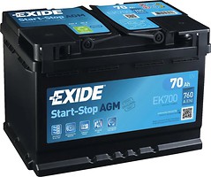 Фото Exide AGM Start-Stop 70 Ah (EK700)