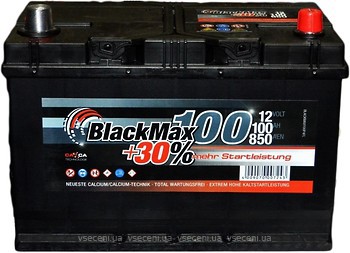 Фото BlackMax Asia 100 Ah Euro EN850 (0) R (B4028)