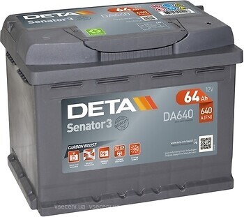 Фото DETA Senator 3 64 Ah Euro (DA640)