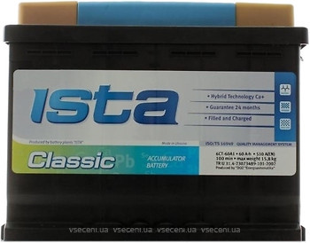 Фото Ista Classic 6СТ-60 A1 Euro