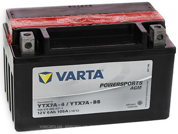 Фото Varta Powersports AGM 6 Ah (YTX7A-4, YTX7A-BS)