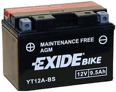 Фото Exide AGM 9.5 Ah (YT12A-BS)