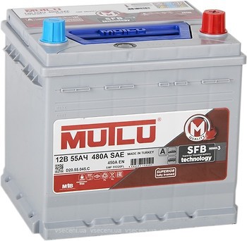 Фото Mutlu SFB 3 Asia 55 Ah Euro (SMF 55D20FL, D20.55.045.C)