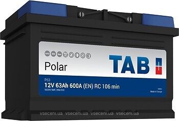 Фото TAB Polar 63 Ah (0) (56309, 246063, 246263, P63)