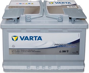 Фото Varta Professional Dual Purpose AGM 70 Ah (840 070 076)
