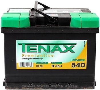 Фото Tenax Premium 60 Ah Euro (TE-T5-1, 560409054)