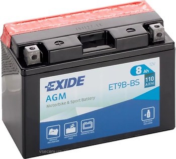 Фото Exide AGM 8 Ah (ET9B-BS)