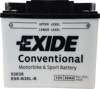 Фото Exide Conventional 30 Ah (E60-N30L-B)