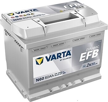 Фото Varta Dynamic EFB 60 Ah EN640 (N60) (560500064)