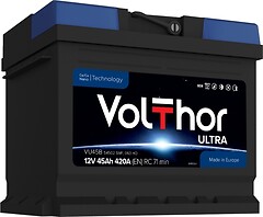 Фото VolThor Ultra 45 Ah Euro (54502, 301245, VU45B)