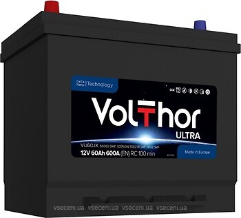 Фото VolThor Ultra Asia 60 Ah (56069, 301560, VU60JX)