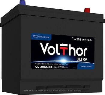 Фото VolThor Ultra Asia 60 Ah Euro (56068, 301861, VU60J)