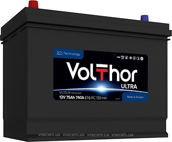 Фото VolThor Ultra Asia 75 Ah (57524, 301175, VU75JX)