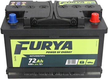 Фото Furya 72 Ah Euro (BAT72/600R/FURYA)