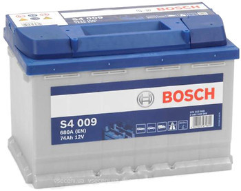 Фото Bosch S4 Silver 74 Ah (S4 009)