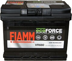 Фото Fiamm Ecoforce AGM 60 Ah Euro (7906199, VR680, 560 500 068)