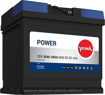 Фото Vesna Power 50 Ah (0) (415250, 55010, PO50H)