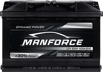 Фото Manforce Dynamic Power 60 Ah 600A Euro