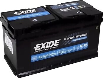 Фото Exide AGM Start-Stop 92 Ah (EK920)