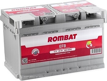 Фото ROMBAT EFB 65 Ah (0) (FB365)