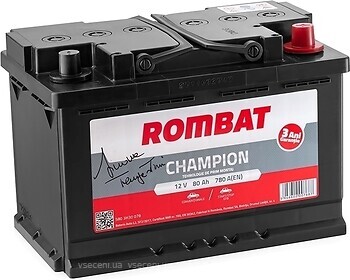 Фото ROMBAT Champion EFB 80 Ah (0) (FC380)
