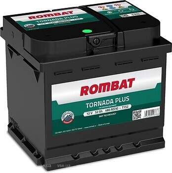 Фото ROMBAT Tornada Plus 52 Ah (0) (T152)