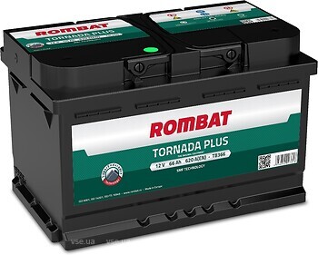 Фото ROMBAT Tornada Plus 66 Ah (0) (TB366)