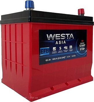 Фото Westa Red EFB Start-Stop Asia 6СТ-65 АзЕ