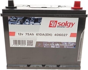 Фото Solgy Asia 75 Ah Euro (406027)