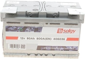 Фото Solgy EFB 80 Ah Euro (406036)