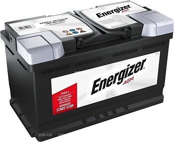 Фото Energizer Premium AGM 80 Ah (EA80L4, 580901080)