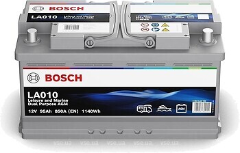 Фото Bosch Dual Purpose AGM 95 Ah Euro EN850 (0) R (LA010, 0092LA0100)