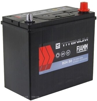 Фото Fiamm Black Titanium 50 Ah Asia EN400 (0) R (B24 50)