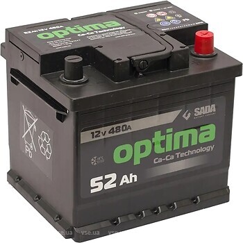 Фото Optima 52 Ah Euro EN480 (0) R