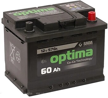 Фото Optima 60 Ah Euro EN570 (0) R
