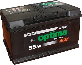 Фото Optima AGM 95 Ah Euro EN850 (0) R