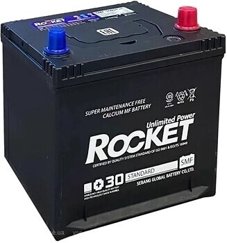 Фото Rocket Asia 50 Ah EN520 (0) R (SMF 55D20AL)
