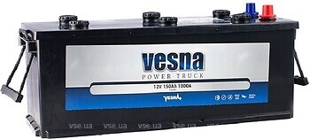 Фото Vesna Truck 150 Ah EN1000 (3) L (121913, 1002530, VT15M, 3838807025639)