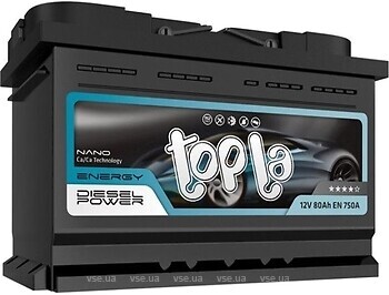 Фото Topla Energy 80 Ah EN750 (0) R (118274, 3838807030800)